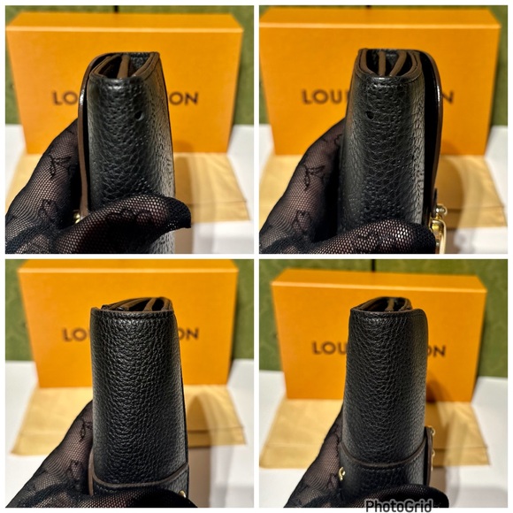 🔥SOLD🔥LOUIS🌻VUITTON Mahina Taiga Portofeuillis Wallet W/Box,Dust-bag & Chain - Picture 10 of 17